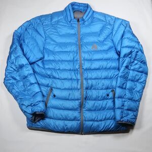 Eddie First Ascent Puffer Jacket Mens Large goose down 800 blue